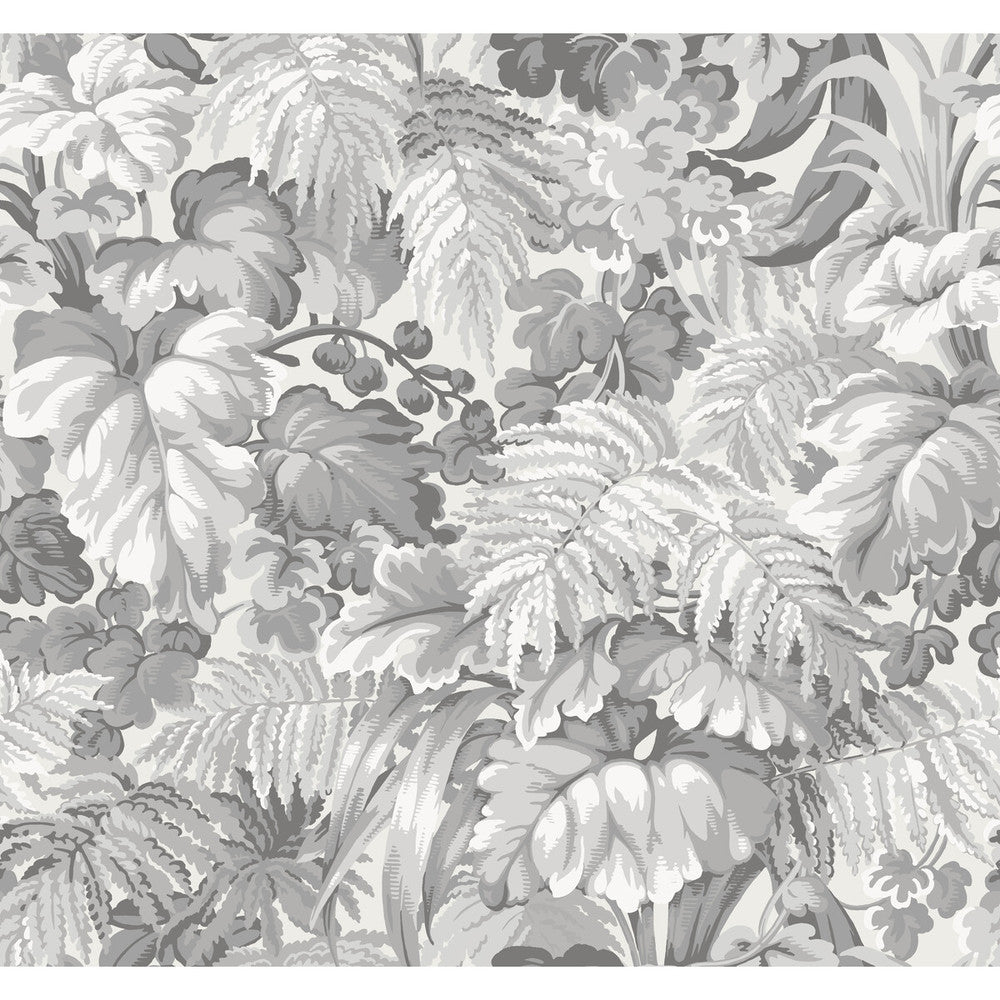 Royal Fernery Warm Grey by Cole & Son Designer Wallcovering COLE & SON MARTYN LAWRENCE BULLARD PAPER - 100% United Kingdom Horizontal: and Vertical: 25.2 27 - Swanky Fabrics -