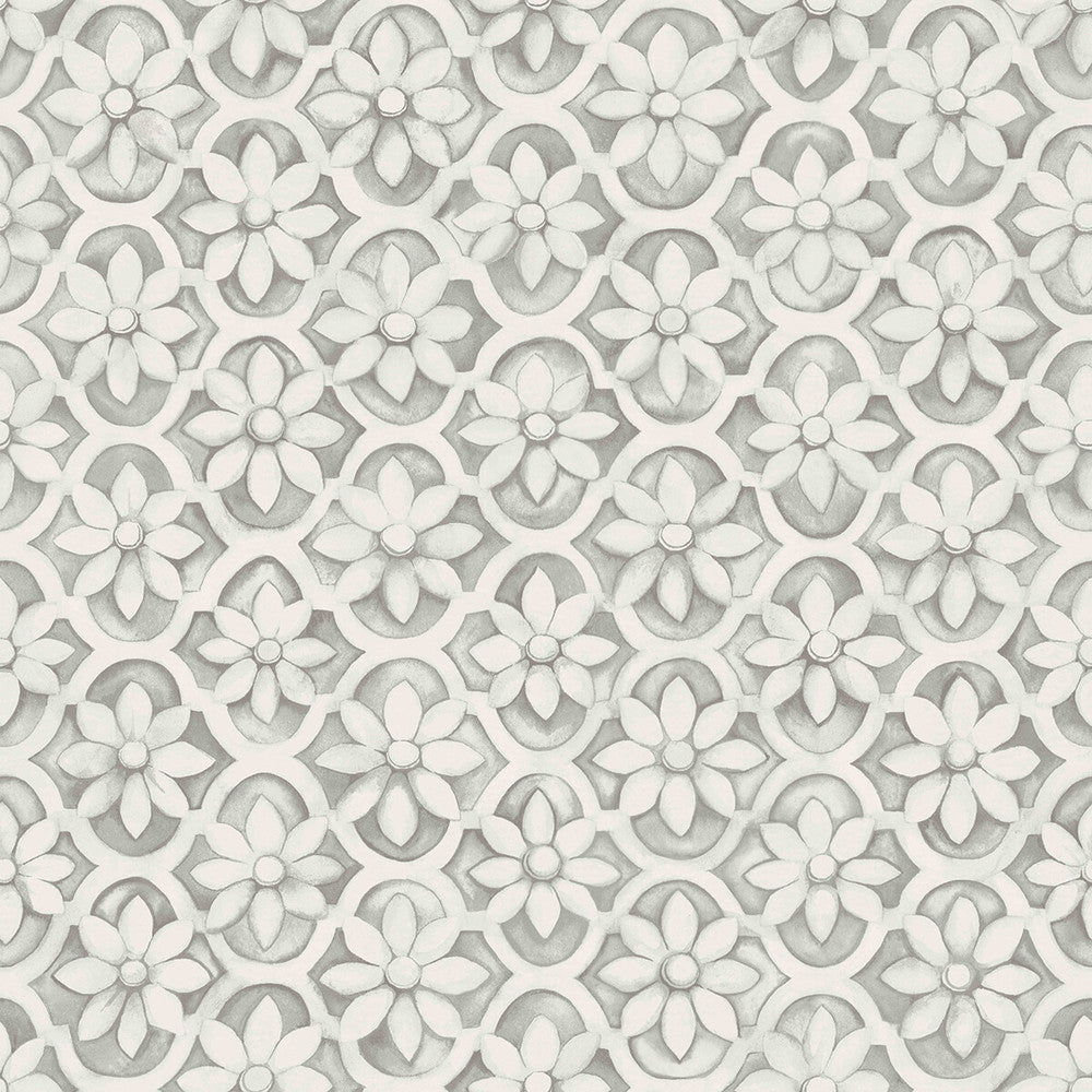 Jali Trellis Stone by Cole & Son Designer Wallcovering COLE & SON MARTYN LAWRENCE BULLARD PAPER - 100% United Kingdom Horizontal: and Vertical: 20.5 20.5 - Swanky Fabrics -