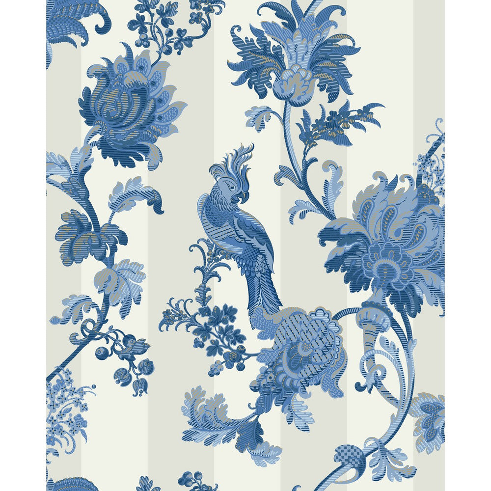 Zerzura China Blue by Cole & Son Designer Wallcovering COLE & SON MARTYN LAWRENCE BULLARD PAPER - 100% United Kingdom - Horizontal: - and Vertical: 25.2 20.5 - Swanky Fabrics -