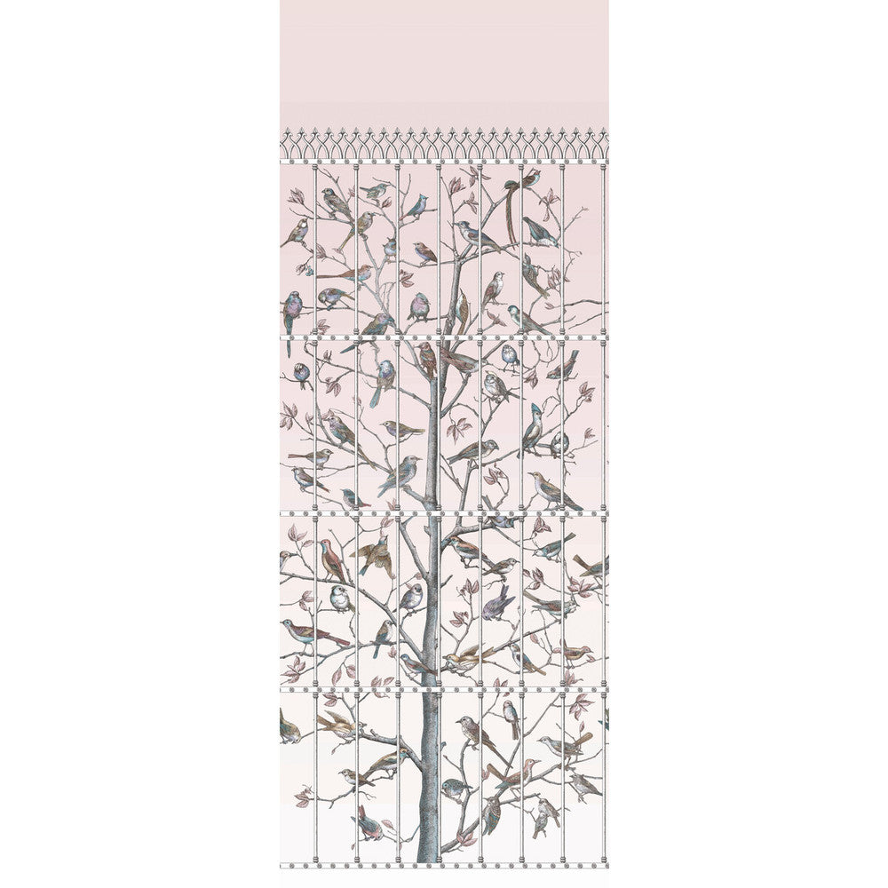 Uccelli Ballet Slipper by Cole & Son Designer Wallcovering COLE & SON FORNASETTI PAPER - 100% United Kingdom - Horizontal: 41 and Vertical: 110.2 41 - Swanky Fabrics -
