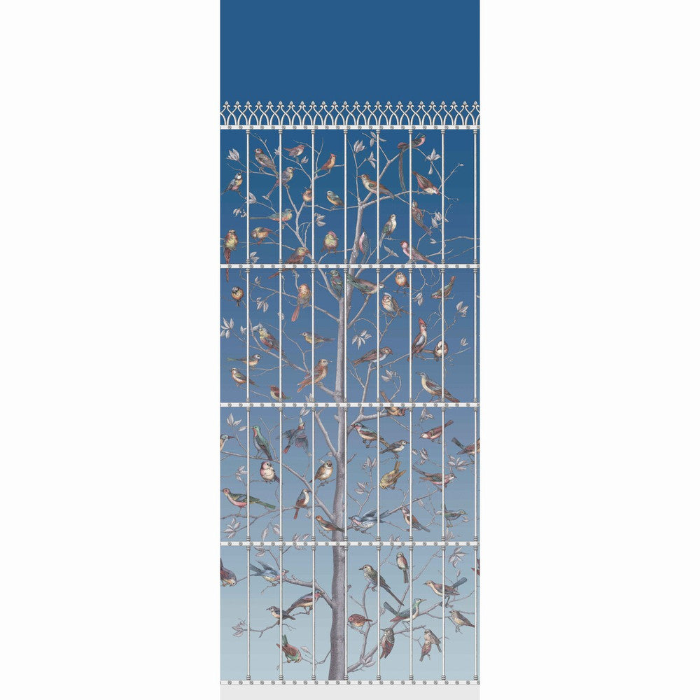 Uccelli Hyacinth by Cole & Son Designer Wallcovering COLE & SON FORNASETTI PAPER - 100% United Kingdom - Horizontal: 41 and Vertical: 110.2 41 - Swanky Fabrics -
