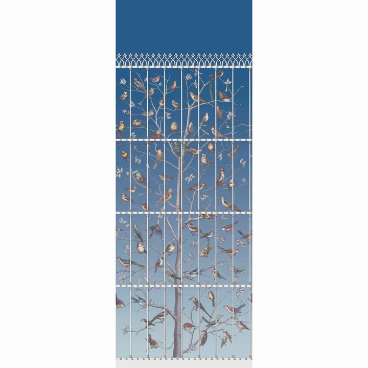Uccelli Hyacinth by Cole & Son Designer Wallcovering COLE & SON FORNASETTI PAPER - 100% United Kingdom Horizontal: 41 and Vertical: 110.2 41 - Swanky Fabrics -