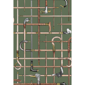 Bastoni Forest Green by Cole & Son Designer Wallcovering