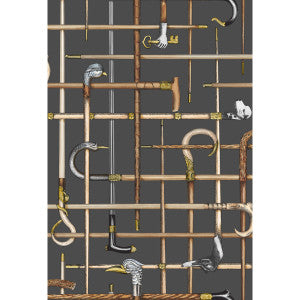 Bastoni Charcoal by Cole & Son Designer Wallcovering