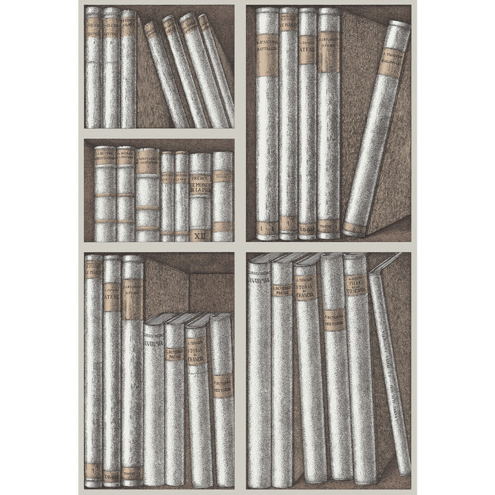 Ex Libris Stone/Linen by Cole & Son Wallcovering Cole & Son Wallcovering Ex Libris Stone/LinenWallcovering COLE & SON FORNASETTI SENZA TEMPO PAPER - 100% United Kingdom </p><p>Repeat: H: 20.5, V: 29.9 20.5 - Fabric Carolina -