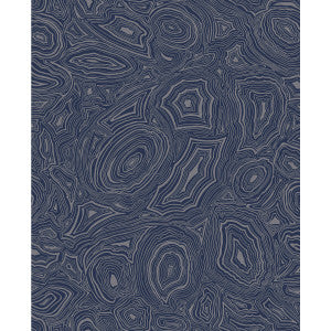 Malachite Midnight/Silver by Cole & Son Designer Wallcovering