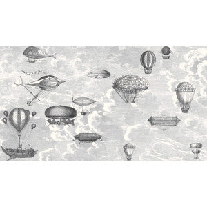 Macchine Volanti Soot/Snow by Cole & Son Designer Wallcovering