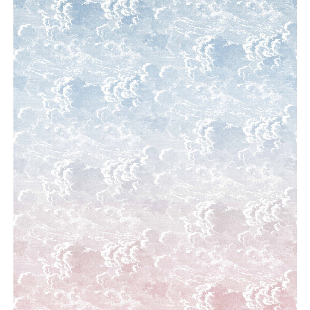 Nuvole Al Tramonto Dusk/Pink by Cole & Son Designer Wallcovering COLE & SON FORNASETTI PAPER - 100% United Kingdom Horizontal: 108 and Vertical: 118 108 - Swanky Fabrics -