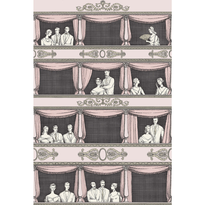 Teatro Ballet Slipper by Cole & Son Designer Wallcovering COLE & SON FORNASETTI PAPER - 100% United Kingdom Horizontal: and Vertical: 40 27 - Swanky Fabrics -