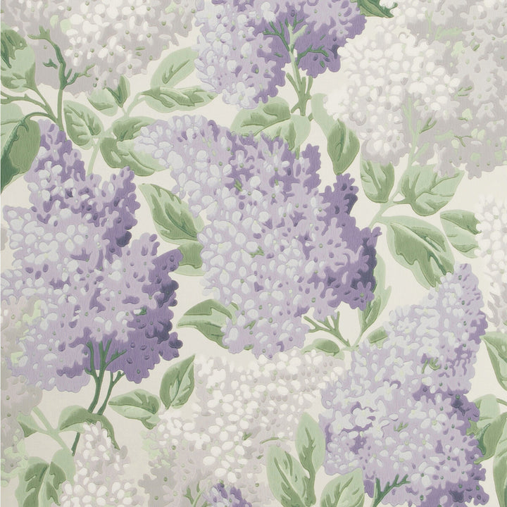 Lilac Lilac/Dove/White by Cole & Son Designer Wallcovering COLE & SON BOTANICAL BOTANICA PAPER - 100% United Kingdom - Horizontal: 20.5 and Vertical: 25.2 20.5 - Swanky Fabrics -