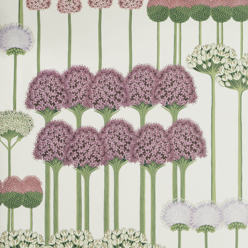 Allium Mulb/Blush/Lilac/Wh by Cole & Son Designer Wallcovering COLE & SON BOTANICAL BOTANICA PAPER - 100% United Kingdom - Horizontal: - and Vertical: 30 20.5 - Swanky Fabrics -