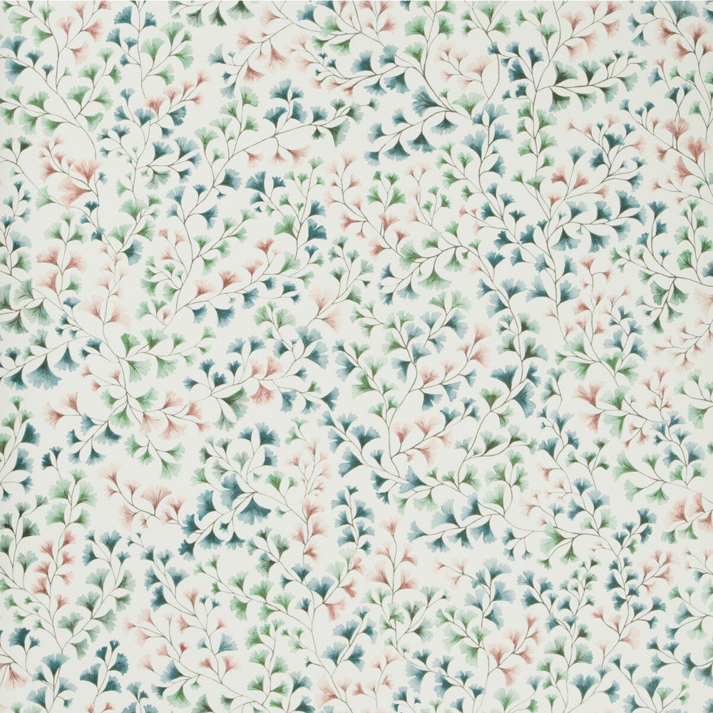 Maidenhair Petrol/Blush/M by Cole & Son Designer Wallcovering COLE & SON BOTANICAL BOTANICA PAPER - 100% United Kingdom - Horizontal: - and Vertical: 20.5 20.5 - Swanky Fabrics -