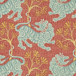 Lion Dance Rouge 2 by P Kaufmann Fabrics Designer Fabric