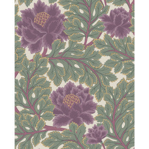 Aurora Mulberry/Sage/Parc by Cole & Son Designer Wallcovering