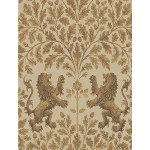 Boscobel Oak M Gold/Oat by Cole & Son Designer Wallcovering