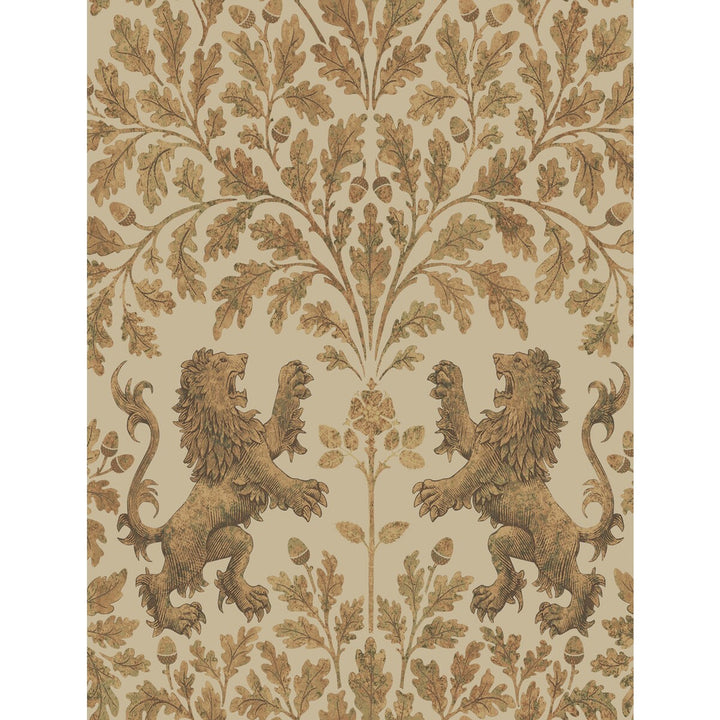 Boscobel Oak M Gold/Oat by Cole & Son Designer Wallcovering COLE & SON PEARWOOD PAPER - 100% United Kingdom Horizontal: 20.5 and Vertical: 27 20.5 - Swanky Fabrics -