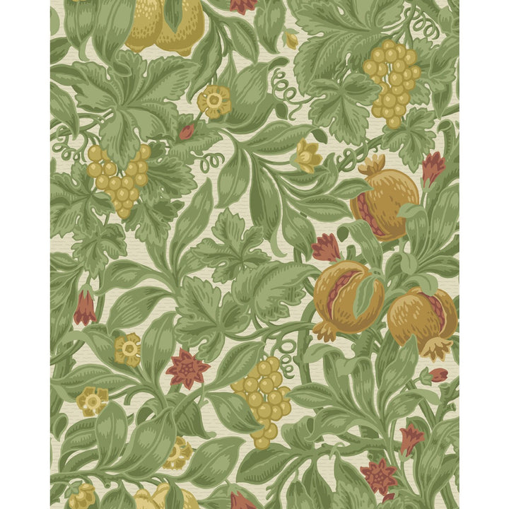 Vines Of Pomona Ochr/Oliv by Cole & Son Designer Wallcovering COLE & SON PEARWOOD PAPER - 100% United Kingdom Horizontal: 20.5 and Vertical: 25.5 20.5 - Swanky Fabrics -