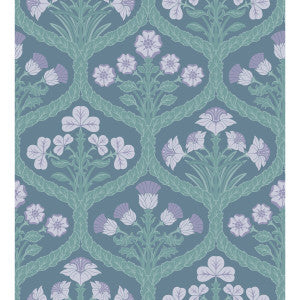 Floral Kingdom Lilac/Teal by Cole & Son Designer Wallcovering