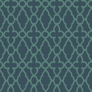 Treillage Viridian/Ink by Cole & Son Designer Wallcovering