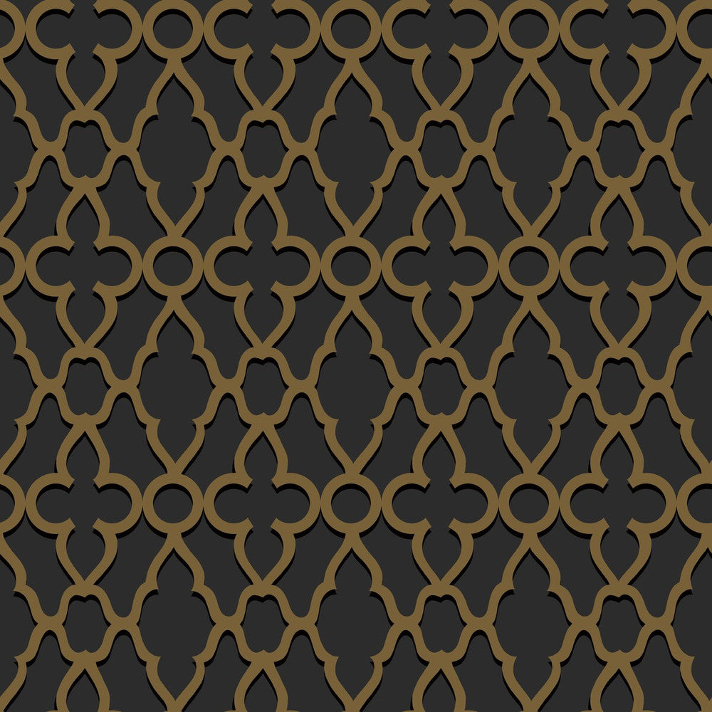 Treillage M Bronze/Char by Cole & Son Wallcovering Cole & Son Wallcovering Treillage M Bronze/CharWallcovering COLE & SON PEARWOOD PAPER - 100% United Kingdom </p><p>Repeat: H: 20.5, V: 20.5 20.5 - Fabric Carolina -