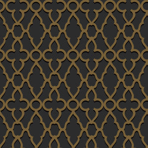 Treillage M Bronze/Char by Cole & Son Designer Wallcovering