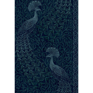 Pavo Parade M Petrol/Ink by Cole & Son Designer Wallcovering