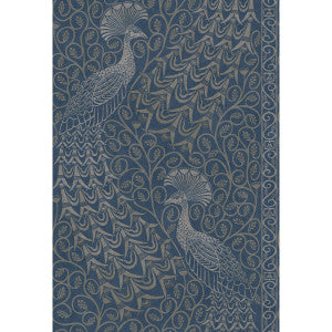 Pavo Parade Msilver/Denim by Cole & Son Designer Wallcovering