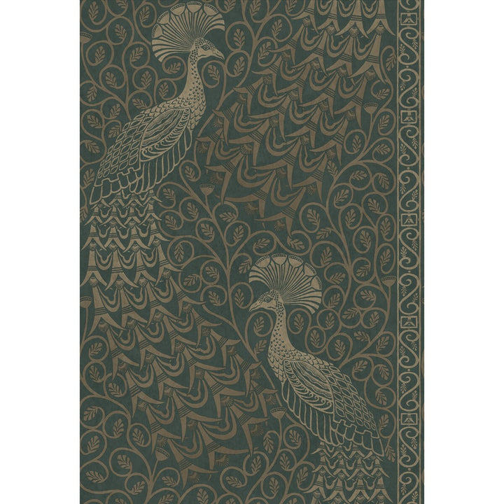Pavo Parade Mgilver/Green by Cole & Son Designer Wallcovering COLE & SON PEARWOOD PAPER - 100% United Kingdom - Horizontal: 20.5 and Vertical: 30 20.5 - Swanky Fabrics -