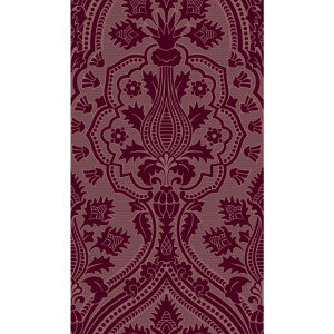Pugin Palace Flock Claret by Cole & Son Designer Wallcovering