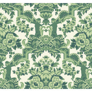 Lola Forest Greens On White by Cole & Son Designer Wallcovering
