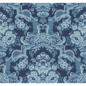 Lola China Blues On Midnight by Cole & Son Designer Wallcovering