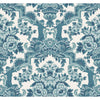 Lola Petrol Blues On White by Cole & Son Designer Wallcovering