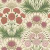 Flamenco Fan Fuchsia/Rouge/Metal Gld/Cream by Cole & Son Designer Wallcovering