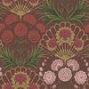 Flamenco Fan Rose/Brt Rouge/M Gold/Crimson by Cole & Son Designer Wallcovering