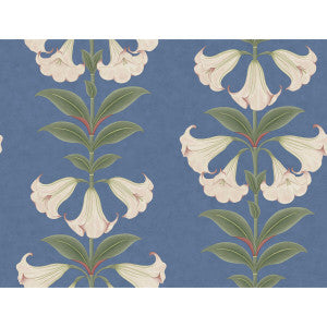 Angels Trumpet Ballet Slipper/Sage/C Sky by Cole & Son Designer Wallcovering