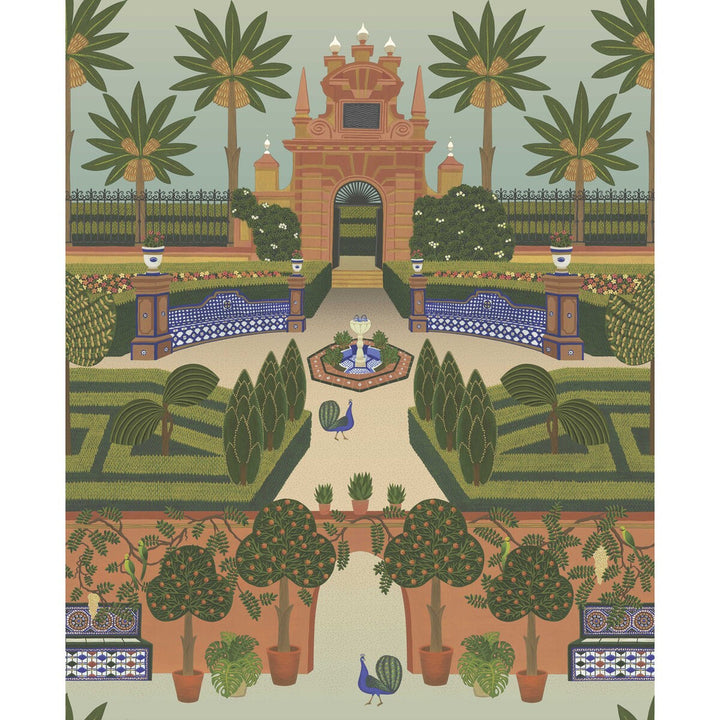 Alcazar Gardens Terracotta/Spring Gr/Multi by Cole & Son Wallcovering Cole & Son Wallcovering Alcazar Gardens Terracotta/Spring Gr/MultiWallcovering COLE & SON SEVILLE NON WOVEN - 100% United Kingdom </p><p>Repeat: H: 27, V: 33 27 - Fabric Carolina -