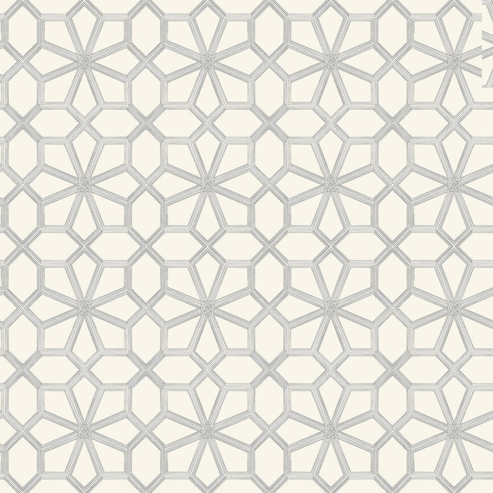 Wolsey Stars Soot On Snow by Cole & Son Designer Wallcovering COLE & SON HISTORIC ROYAL PALACES-GREAT MASTERS NON WOVEN - 100% United Kingdom Horizontal: 20.5 and Vertical: 20.5 20.5 - Swanky Fabrics -