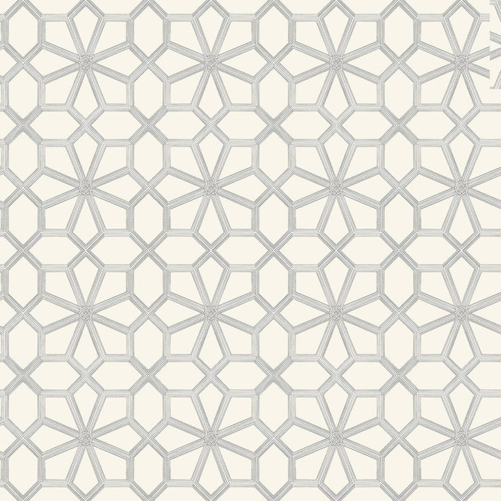 Wolsey Stars Soot On Snow by Cole & Son Designer Wallcovering COLE & SON HISTORIC ROYAL PALACES-GREAT MASTERS NON WOVEN - 100% United Kingdom Horizontal: 20.5 and Vertical: 20.5 20.5 - Swanky Fabrics -