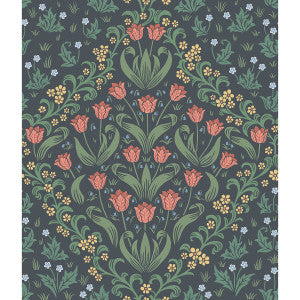 Tudor Garden Ro&Fgrn/Char by Cole & Son Designer Wallcovering