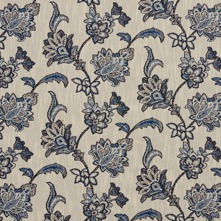 1191 Persian Blue by Charlotte Designer Fabric Ring Book Page #3A 39% Cotton, 38% Polyester, 23% Olefin Canada Exceeds 100,000 Wyzenbeek Rubs (Heavy Duty) Horizontal: 14" x Vertical: 7" 54 Inches - Swanky Fabrics -