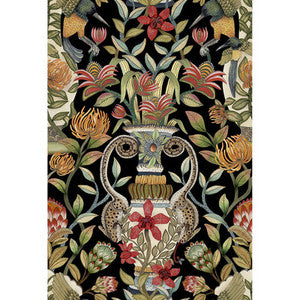 Protea Garden Olv&Rg/Blck by Cole & Son Designer Wallcovering