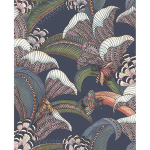 Hoopoe Leaves Midnight by Cole & Son Designer Wallcovering