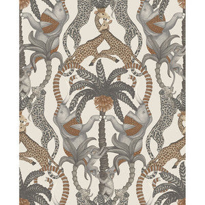 Safari Totem Gngr&Tp/Prchmnt by Cole & Son Designer Wallcovering