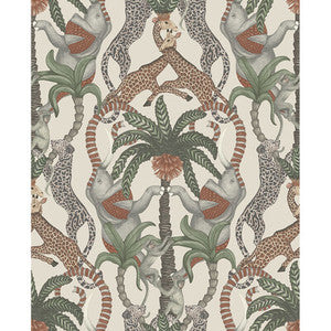 Safari Totem Trct&Frstgrn/Stn by Cole & Son Designer Wallcovering