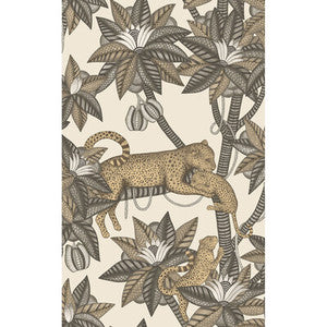 Satara Soot&Metgld/Linen by Cole & Son Designer Wallcovering