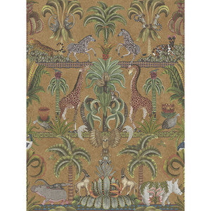 Afrika Kingdom Olgrn/Spgrn/Mt Bronz by Cole & Son Designer Wallcovering