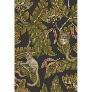 Bush Baby Spgrn&Orng/Blck by Cole & Son Designer Wallcovering