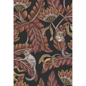 Bush Baby Crmsn&Mrgld/Chrcl by Cole & Son Designer Wallcovering