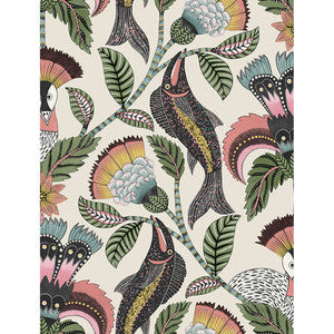 Nene Coral Parchment by Cole & Son Designer Wallcovering
