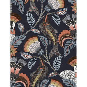 Nene Terracotta Midnight by Cole & Son Designer Wallcovering
